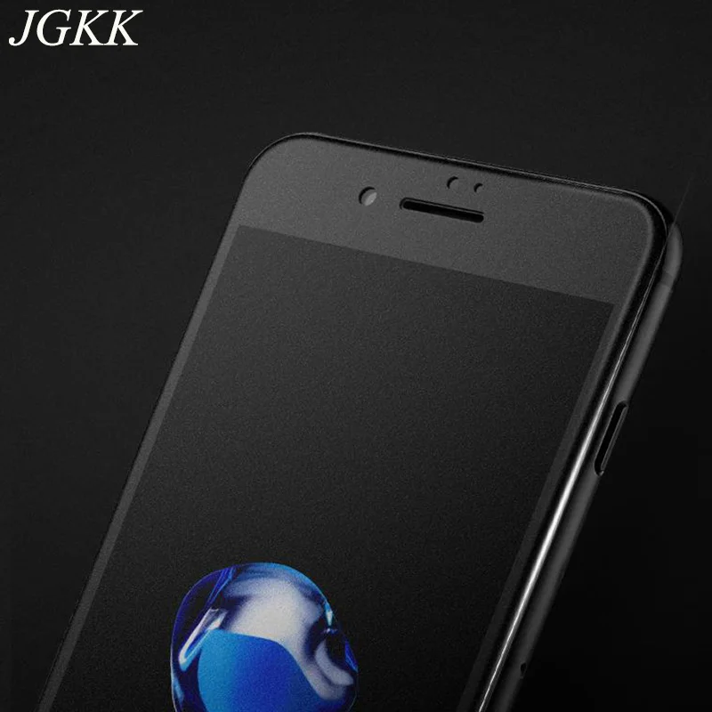 JGKK 3D полное покрытие мягкое углеродное волокно матовое закаленное стекло для Apple