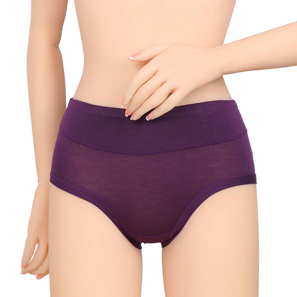 Women/'s Antibacterial Bamboo Fiber Underpants Briefs Underwear Middle Waist Fash