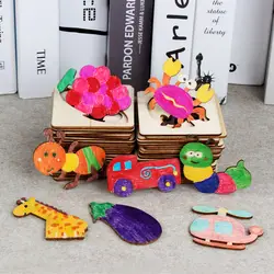 Woodentoys головоломка игрушка игры Танграм животное Обучающие умное издание управление Детские Игрушки для раннего обучения Развивайте мудро