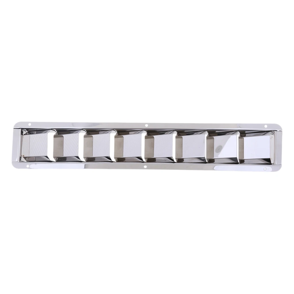 2 Pieces Air Vent/8 Louvres Stainless Steel - Marine/Boat/Yacht/Caravans Hardware