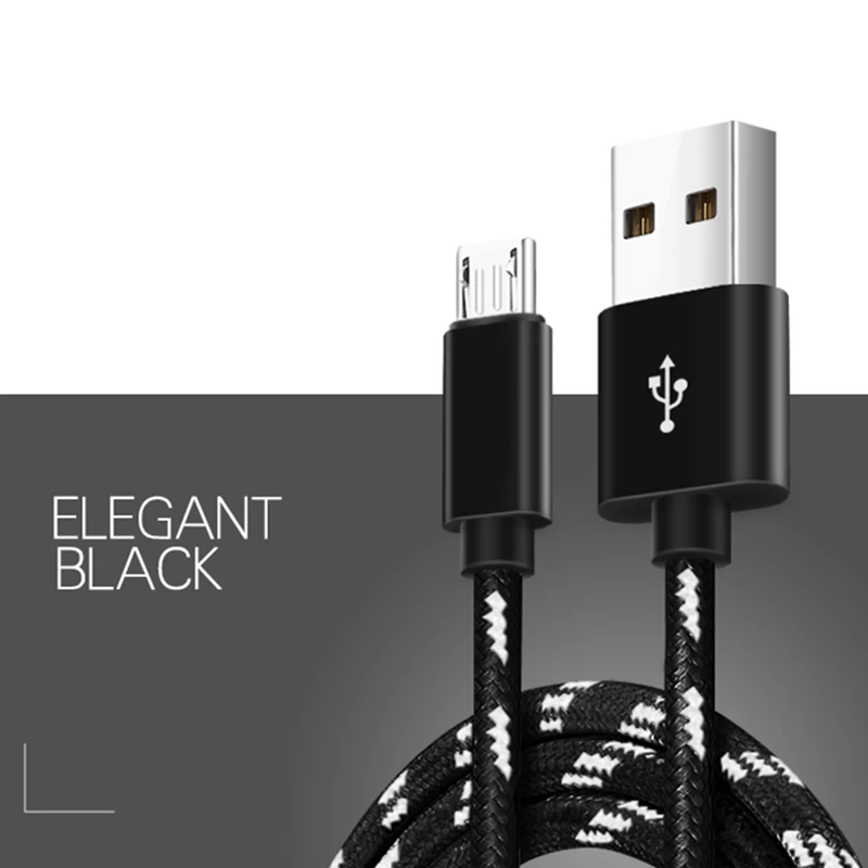 Кабель Micro USB для передачи данных 25 см 1 2 3 м зарядное устройство Samsung Huawei Xiaomi LG Andriod