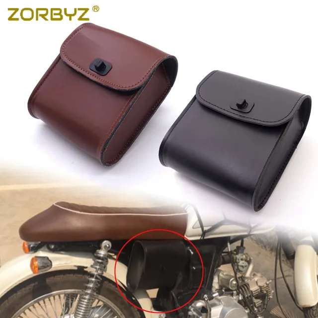 Zorbyz Mini Pu Leather Motorcycle Handlebar Sissy Bar Saddlebag Zorbyz Mini Pu Leather Motorcycle Handlebar Sissy Bar Saddlebag Saddle Tool Bag For Harley Honda Yamaha