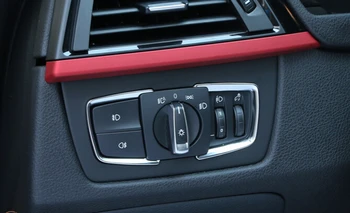 

Auto Car 2pcs Head Light Switch Control Trim Cover For BMW X5 F15 2014 2015