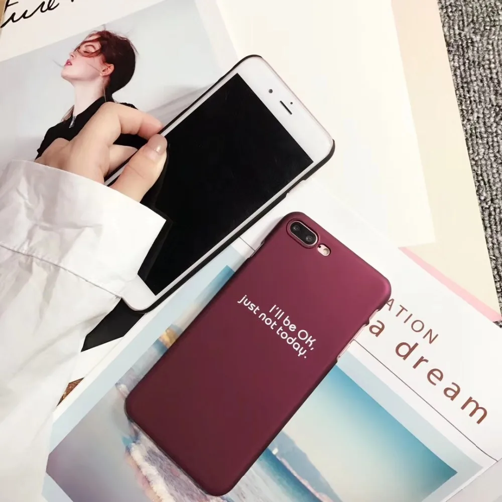 Чехол VORSON для пары iphone X чехол 6 6s 7 8 plus простой с надписью Kawaii милый мобильного