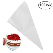 100 шт одноразовые PE украшения Сумки Торт кремовая глазурь DIY украшения Кондитерские мешки