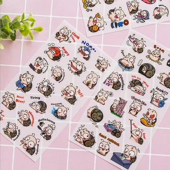 

6 Pcs/Lot Cartoon Snail Paper Sticker DIY Decorative Diary Scrapbook Planner Stickers Kawaii Stationery School Supplies