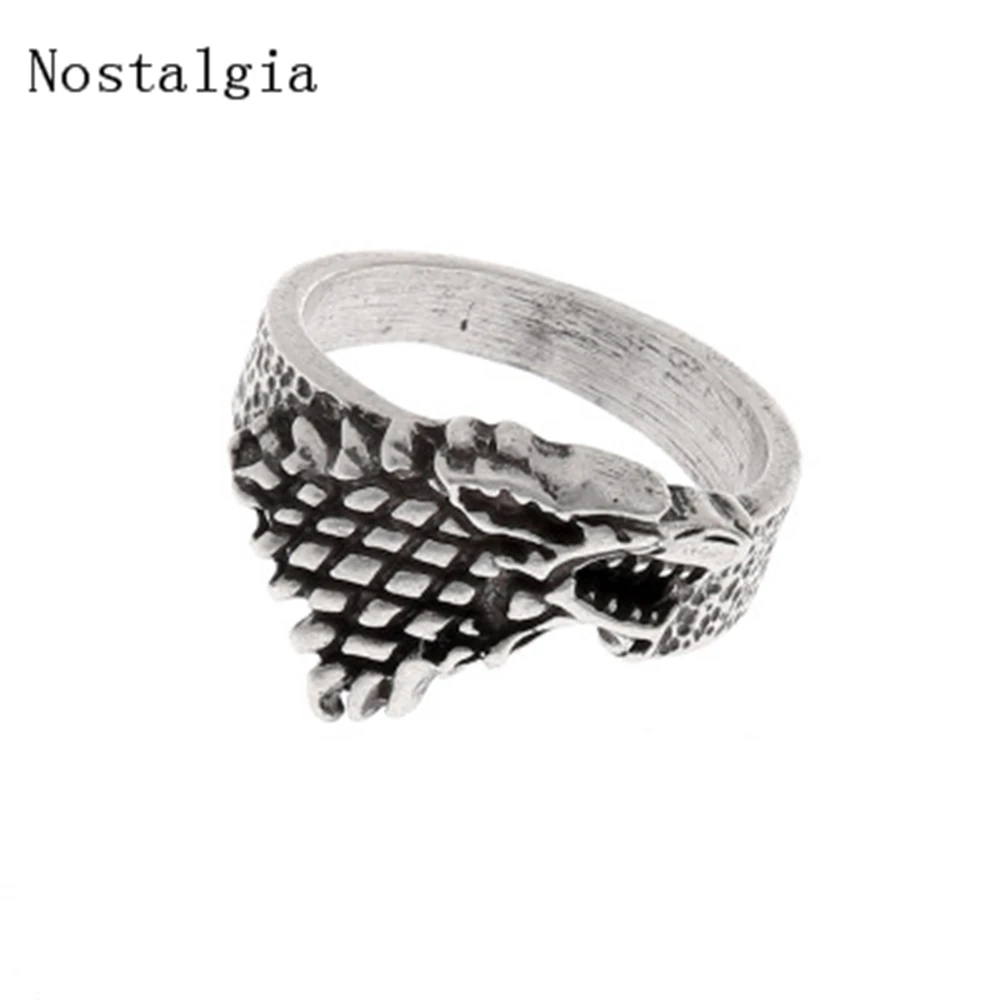 

Norse Viking Wolf Ring Retro Punk Jewelry Norde Vigisr Men's Ring Large Size Fashion Knot Ring For Men Boys Best Gift Freeship