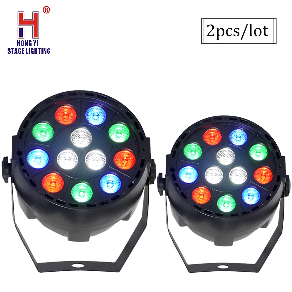 

LED Par DMX wash Light 12x3W RGBW led par can Light With 8 Channels led mini party light DJ lighting (2pcs/lot)