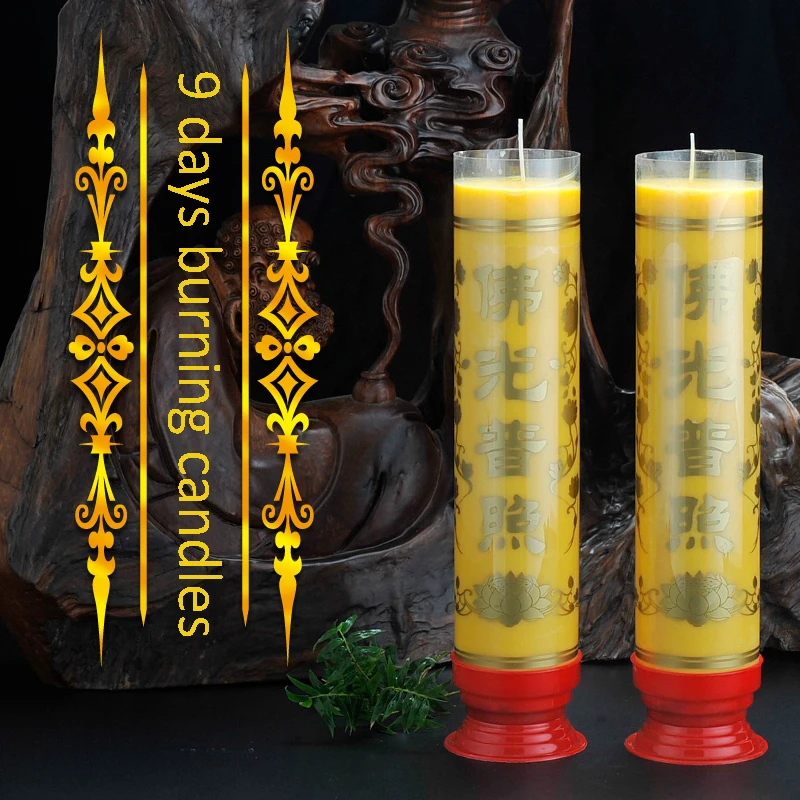 Butter Lamp Bucket Candles With Pure Cotton Candlewick 9 days Burning 2