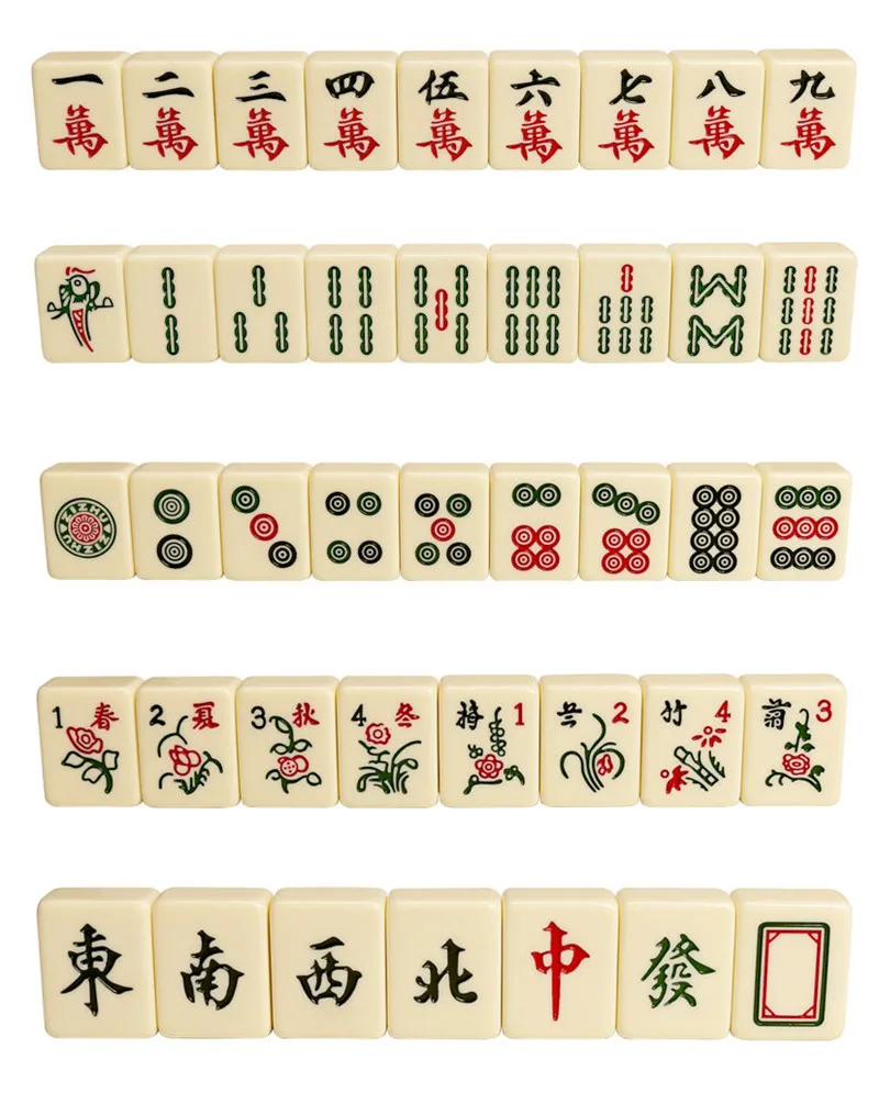 High Grade Ecofriendly 40-42mm Ivory Color Crystal Jade Mahjong Tiles  144pcs/set Board Game Party Supplies Mah-jong - Board Game - AliExpress