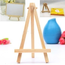 5 шт. новая мини художница деревянный трианговый мольберт деревянная Свадебная настольная подставка для карт дисплей держатель для вечерние украшения 8*15 см