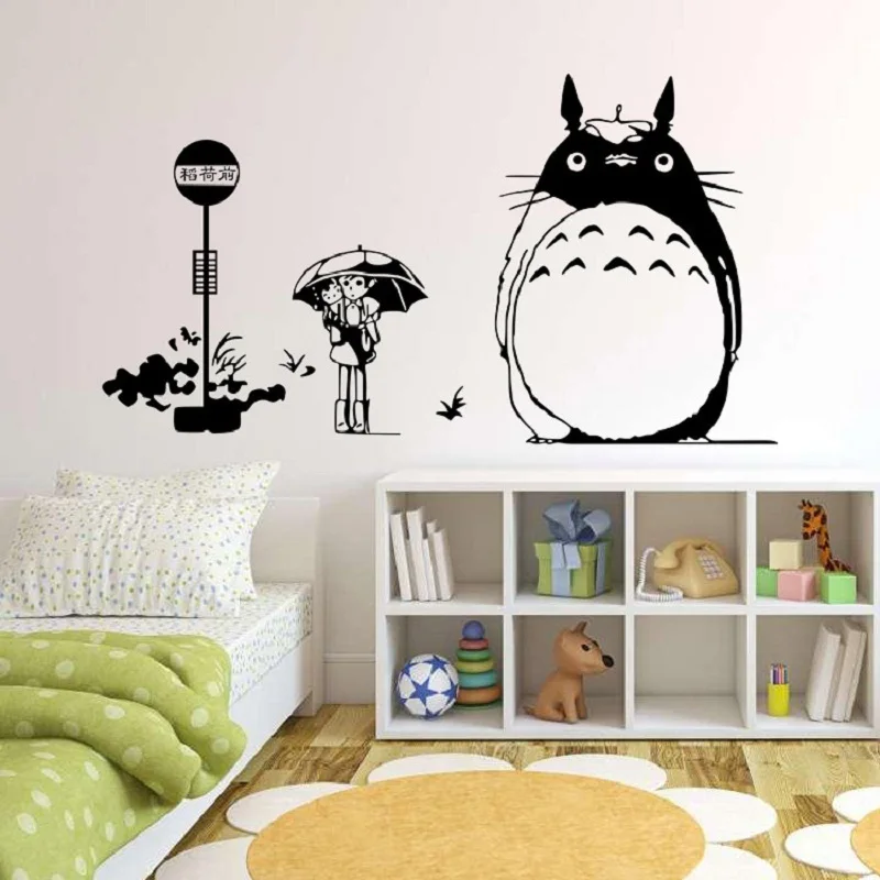 Hayao Miyazaki Animation Ghibli Totoro Wall Stickers For Kids Room