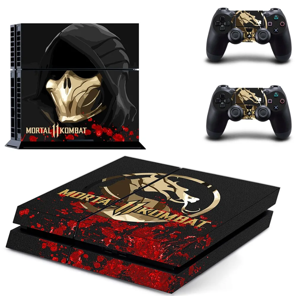 

Mortal Kombat 11 PS4 Skin Sticker Decal For Sony PlayStation 4 Console and 2 Controllers PS4 Skins Sticker Vinyl