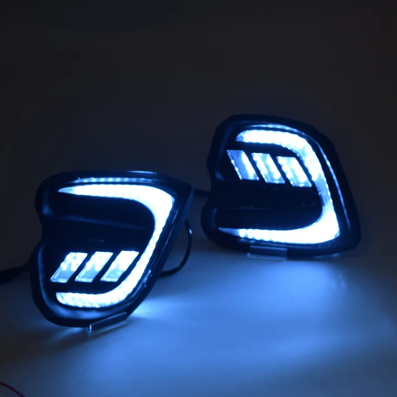 

ShenLao Daytime Running Light Waterproof Led Car Styling Car drl Fog Lamps three color for Chevrolet cruze 2017 2018 turn signal