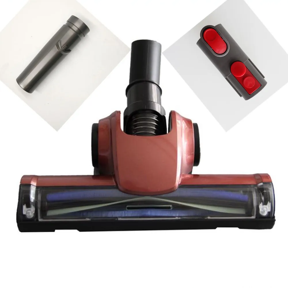 Carpet multi wood Floor brush tool + adapter for Dyson V7 V8 V10 Air Driven Turbo Brush turbine head parts | Бытовая техника