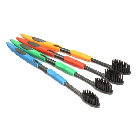 Cheapest 4PCS Bamboo Charcoal Nano Toothbrush Double Ultra Soft Toothbrush for Oral Care E5M1