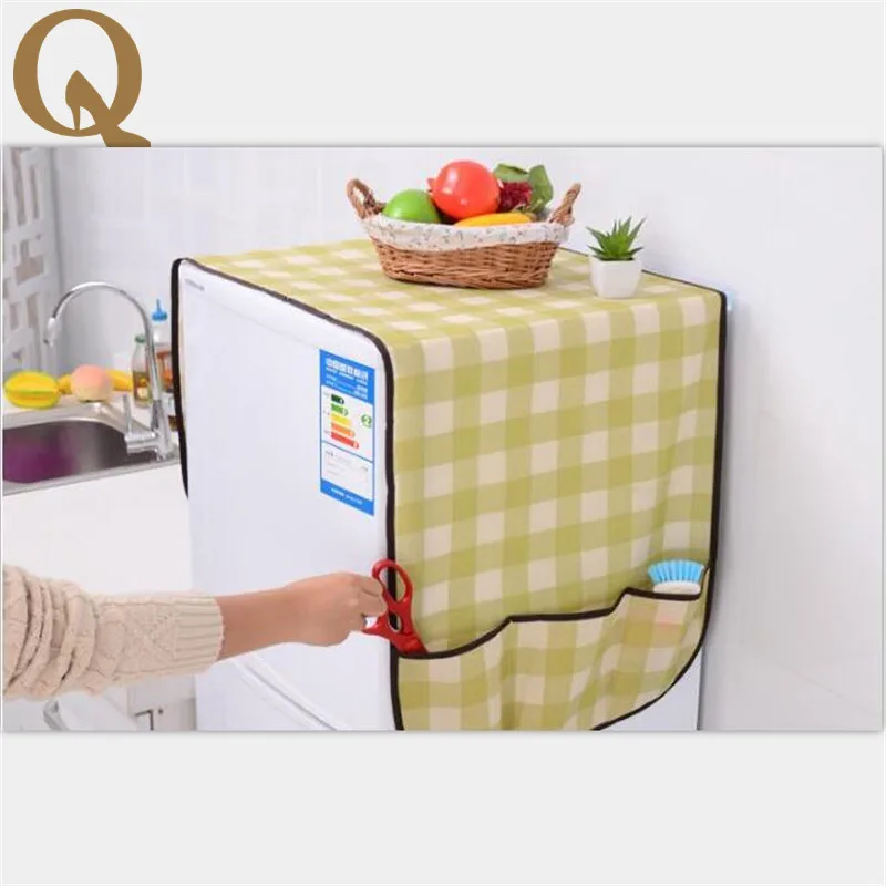 1PC High Quality Super practical Fridge Lattice Refrigerator Dust Proof Cover Muti use Pouch