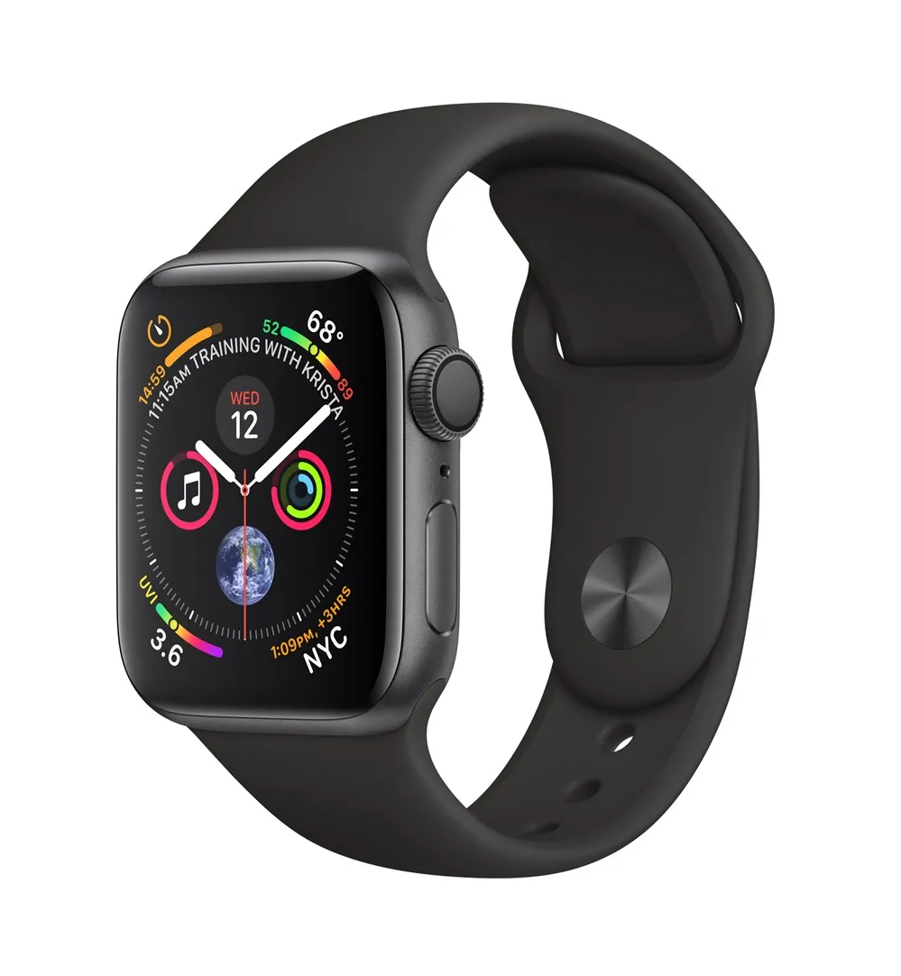 

APPLEWATCH S4 GPS 40MM SPACE GREY ALUM CASE BLACK IN