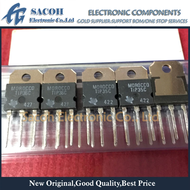 NEW 1PCS TIP35C+1PCS TIP36C Transistor 25A 100V