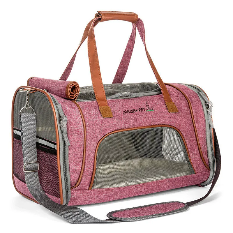 

DannyKarl Pet Backpack Carrier Dog Solid Oxford Cloth Portable Cat Carrier Outgoing Travel Breathable Foldable Portable Pet Cage