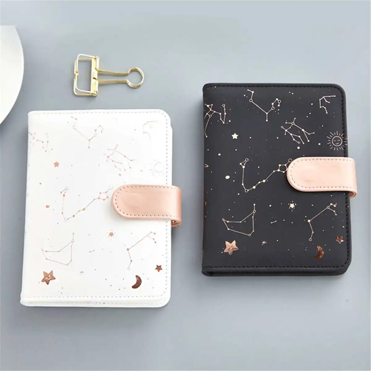 

2019 Note book Planner Organizer for Daily Monthly Planner PU Leather Notebook School Planner Notepad for Women Men Gift White