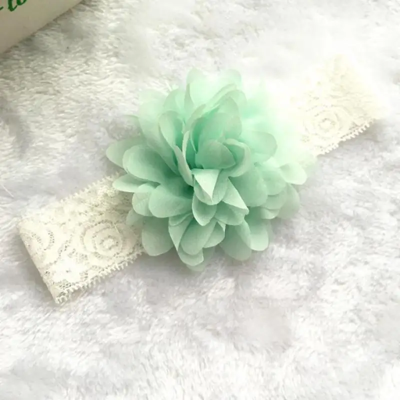 

10cm Large Flower Stretch Lace Flower Headband Baby Photo Hair Accessories Baby Headband Accessoire Cheveux Mariage Hair Jewelry