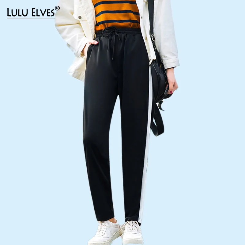 Plus Size 5XL Women Pants Striped Harem Pants Casual High Waist ...