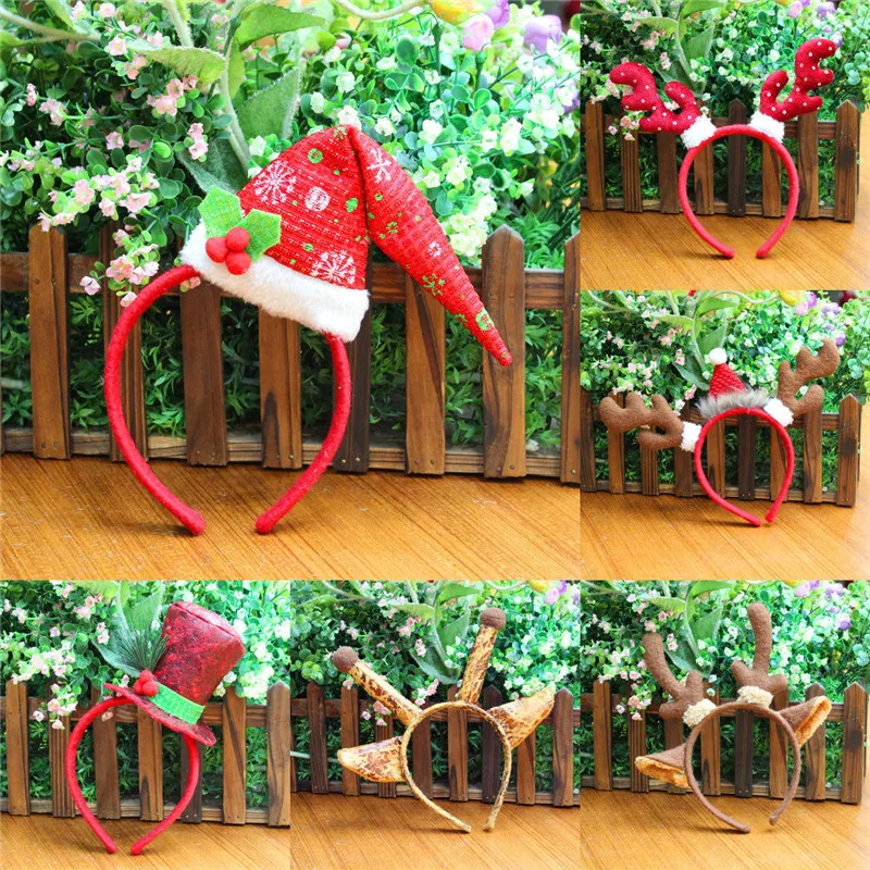 6 style Adult Kids Christmas Headband Santa Giraffe Antlers Xmas Party Decor Double Hair Band Clasp Head Hoop
6 style Adult Kids Christmas Headband Santa Giraffe Antlers Xmas Party Decor Double Hair Band Clasp Head Hoop