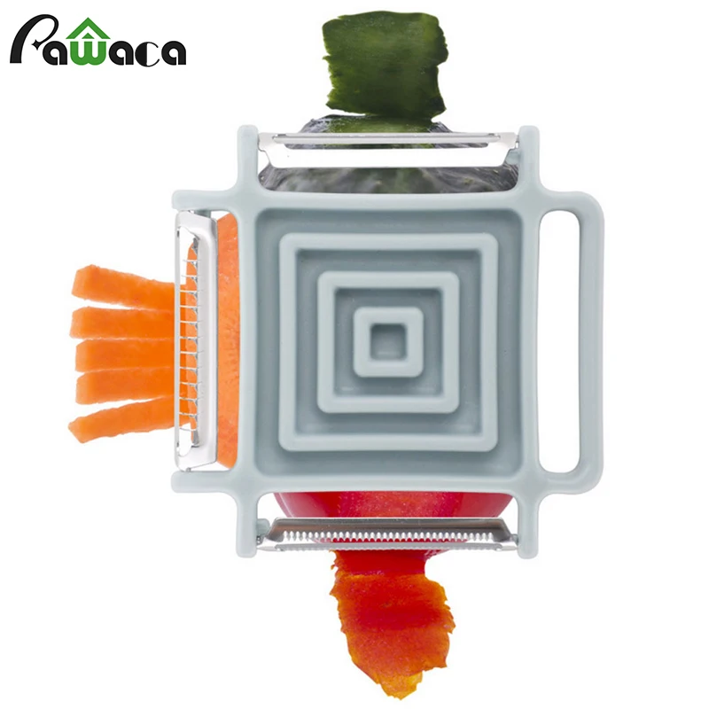 

3 IN1 Multifunctional Vegetable Fruit Slicer Shredder Peeler Julienne Cutter Multi Peel Stainless Steel Blade Zesters Grater
