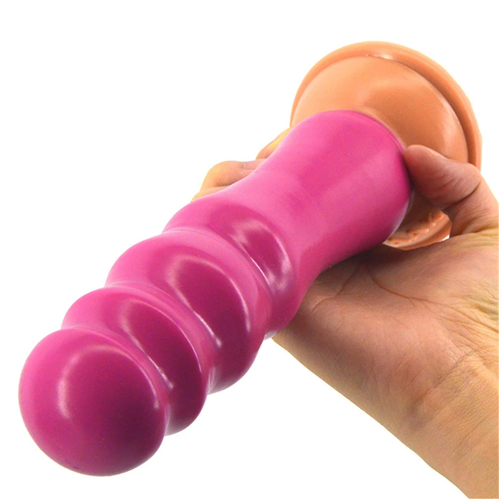 FAAK Bamboo Shape Dildo Silicone Big Anal Plug Stimulate Butt With Suction Cup Anus G-spot Massage Adult Sex Product Store | Красота и