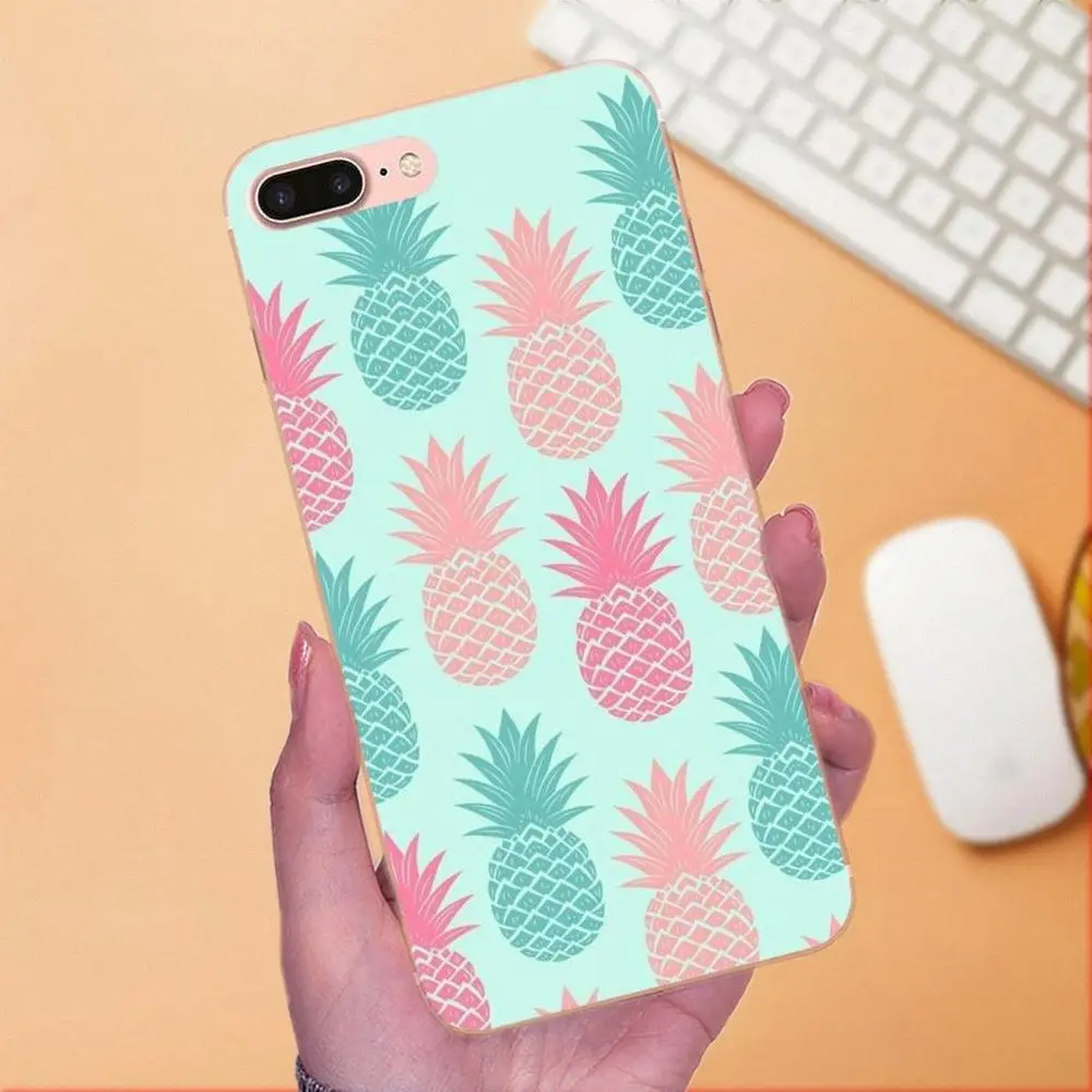 Губы ананас Единорог Фламинго кактус панда ТПУ чехлы накладки для Apple iPhone X XS Max XR 4