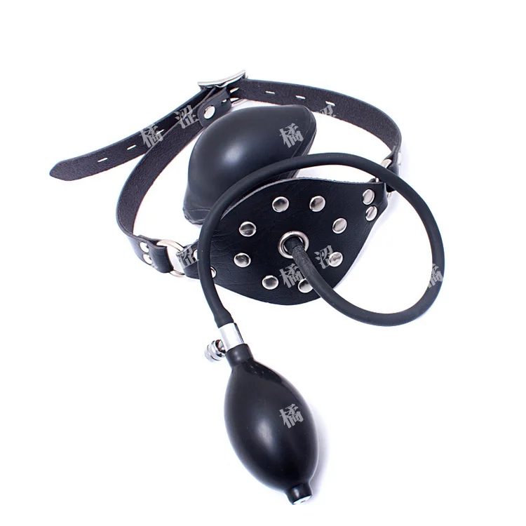2015 Latex Inflatable Large Anti Spit Ball Mask Mouth Gag Latex 
