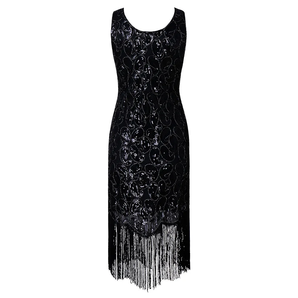 

Retro Gatsby Sequins women evening dress 2018 New women fashion sexy Party dress Sequin dress