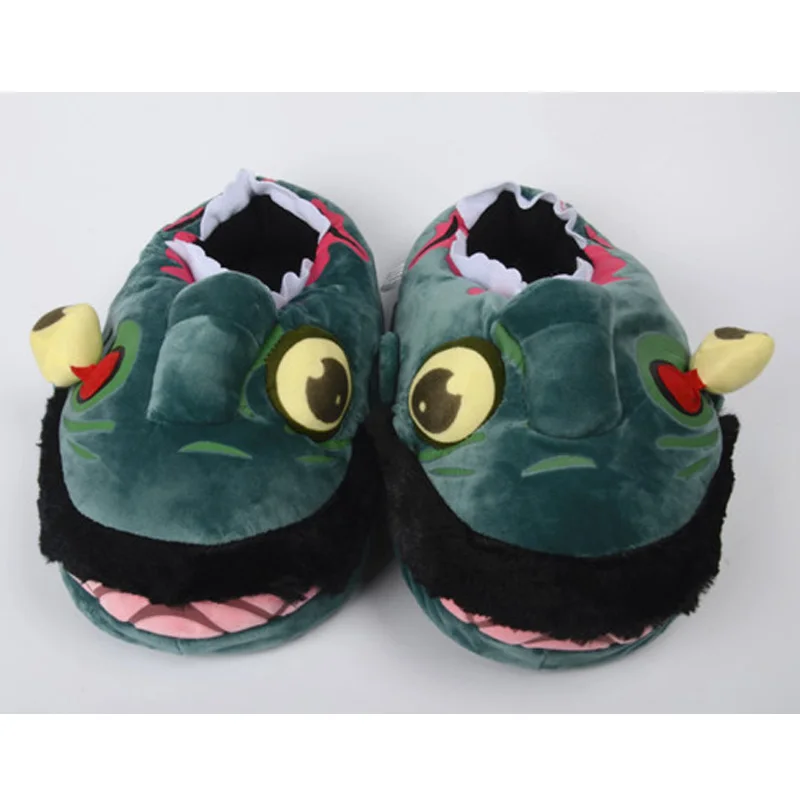 

Superdeals Winter Thick Indoor Home Slippers Cartoon Monster Pikachu Squirtle Unicorn Stuffed Plush Slippers Women Men Shoes
