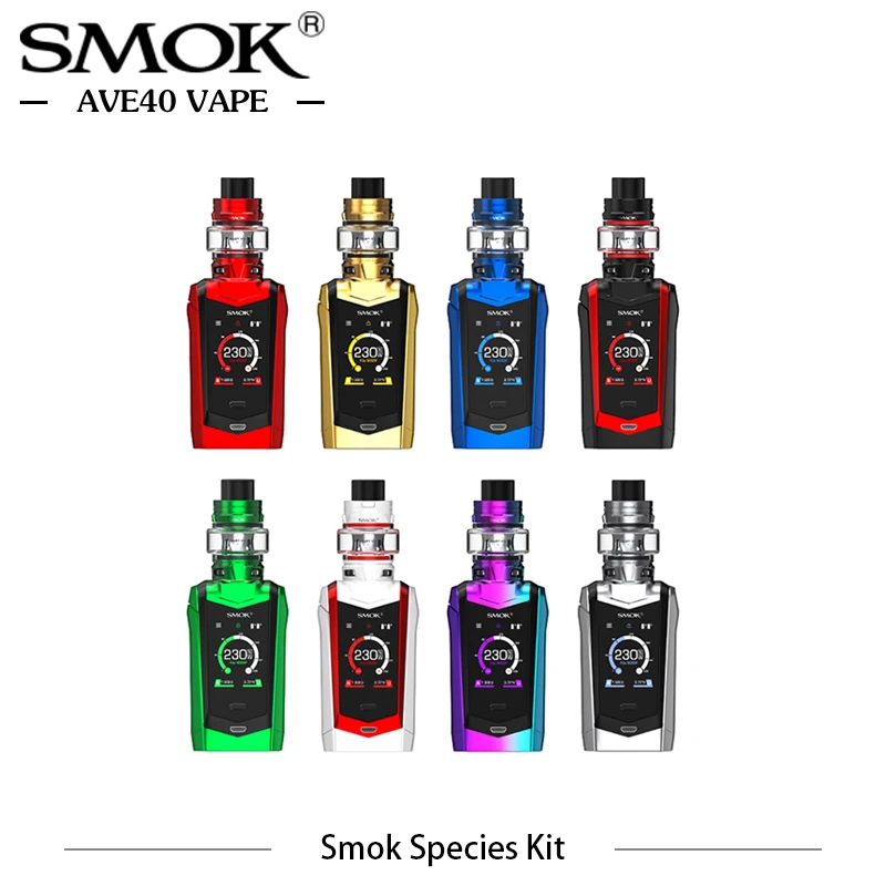 

Original Electronic Cigarettes SMOK SPECIES 5ml Kit 230W SPECIES Mod with TFV8 Baby V2 Tank TC Box Mod V8 Baby V2 Coil Vaporizer