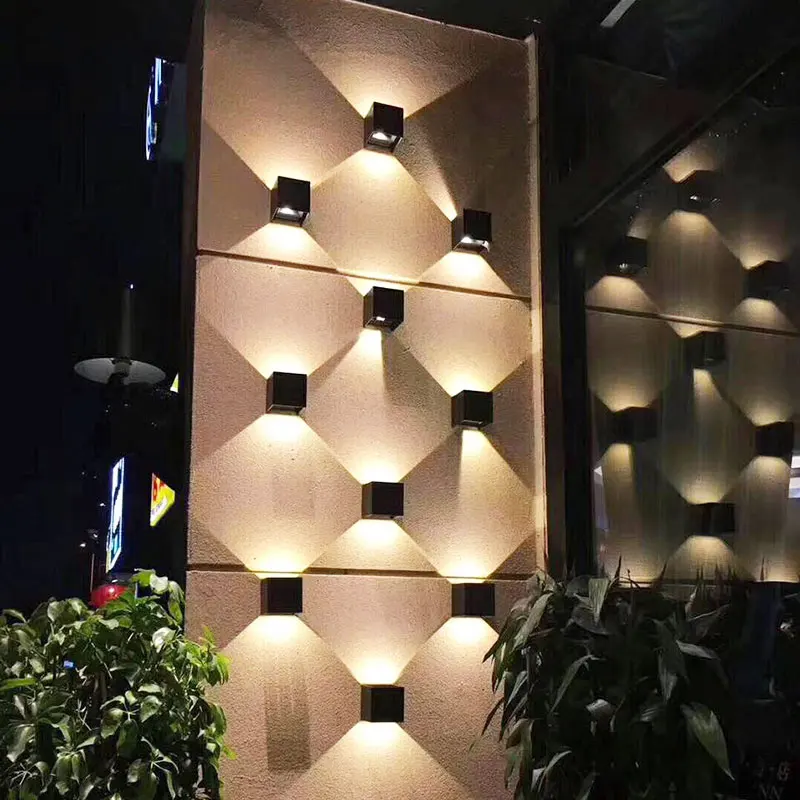 Outdoor LED Wall Light Waterproof Porch Wall Lamp 10W 90-260V Adjustable Sconce Lamp Up and Down For Corridor Garden Lighting