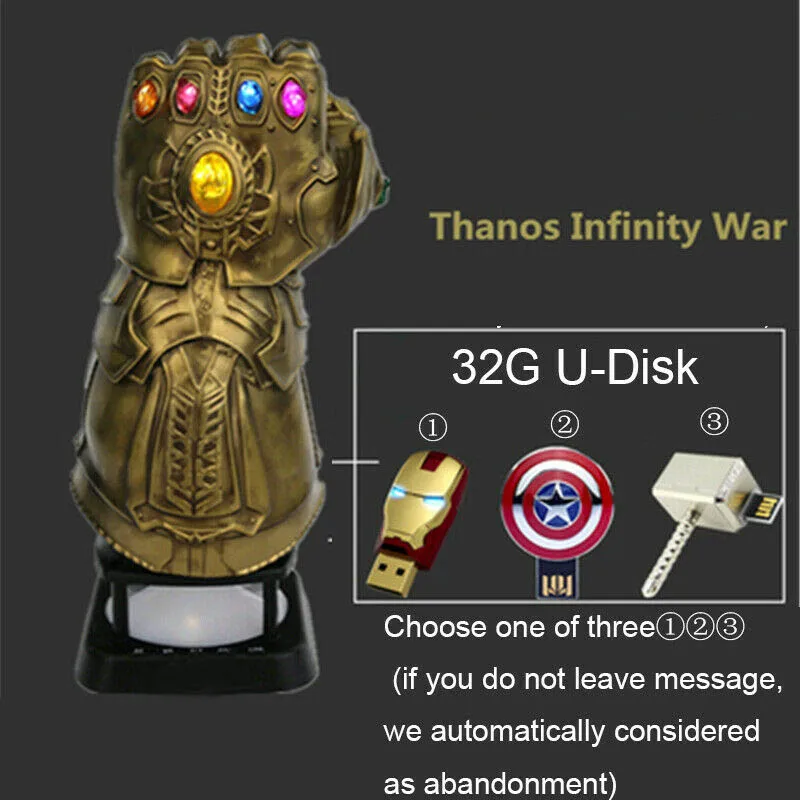 

Infinity War ABS Gloves Stereo Mini Bluetooth Speaker Portable 120x100x250mm super bass subwoofer Wireless loudspeaker