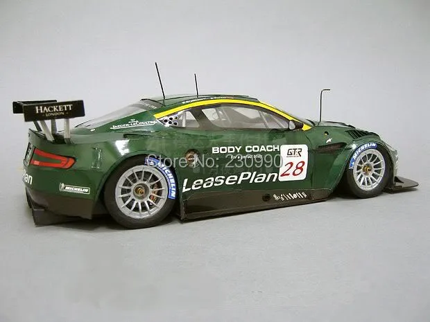 scale 1 25 aston martin dbr 9 racing car 3d paper models car race car plastic sheet