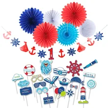 27pcs Nautical Theme First Birthday Boy Party Decorations With Photo Booth Props Birthday Banner 1-6 Years Kids Happy Birthday 27pcs Nautical Theme First Birthday Boy Party Decorations With Photo Booth Props Birthday Banner 1-6 Years Kids Happy Birthday