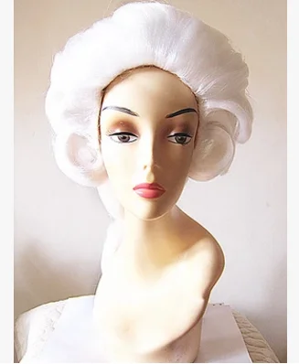 

2 colors white lawyer hair judge hair white european royal hair european hair european cosplay halloween cosplay