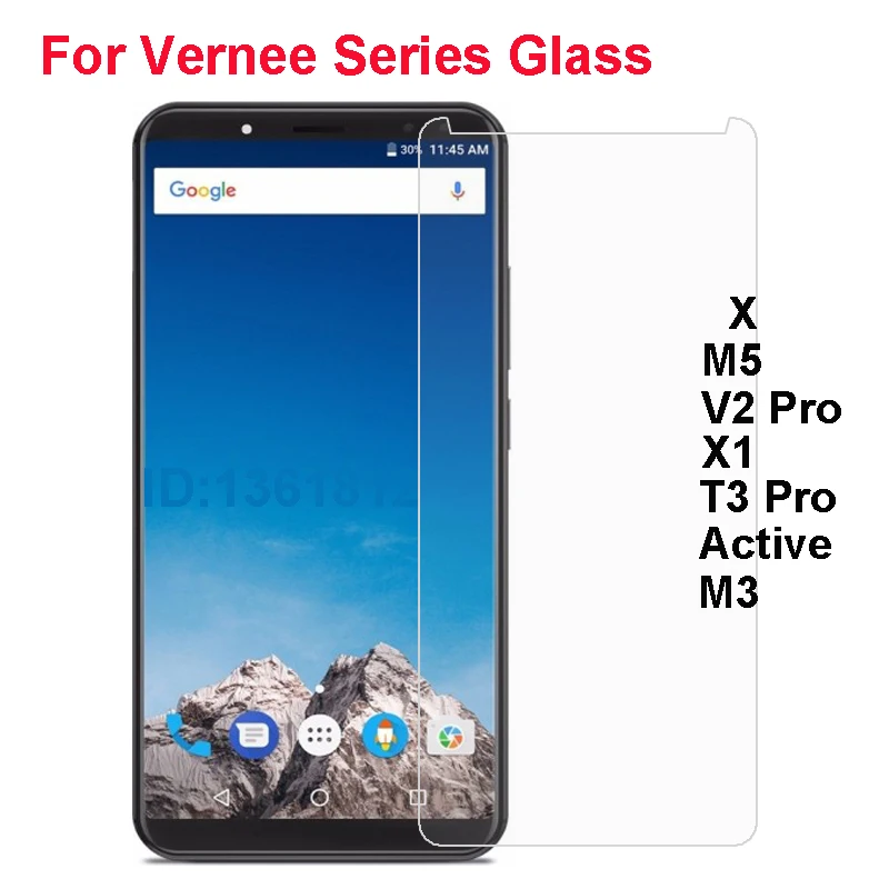 Vernee V2 T3 Pro защитная пленка из закаленного стекла для Vernee X M5 X1 Active M3 стеклянная Защитная пленка для мобильного телефона