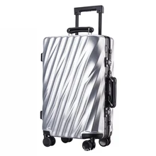 Мода стиль сумки на колёсиках для мужчин Спиннер ручной клади Женская чемодан на колесиках для путешествий 20/24/26 дюймов