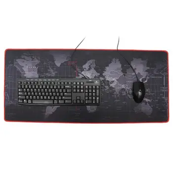 

Computer Mat World Map Extra Large Mouse Pad Mat Natural Rubber Desktop Gaming Mousepad