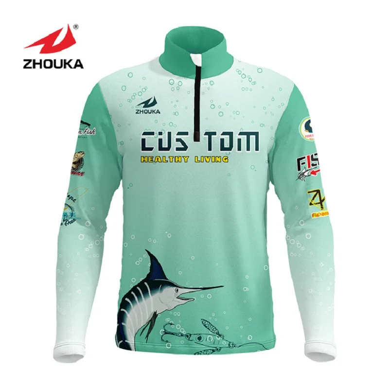 

Marshal Customized Men Fishing Jerseys T Shirts Sublimation Printing Name Number Breathable Fishing Shirt Camisa Para Pesca