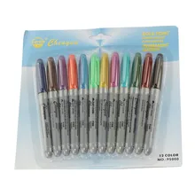 12 шт. Новинка профессиональная татуировка переводная ручка для кожи татуировки Маркер для макияжа татуировки