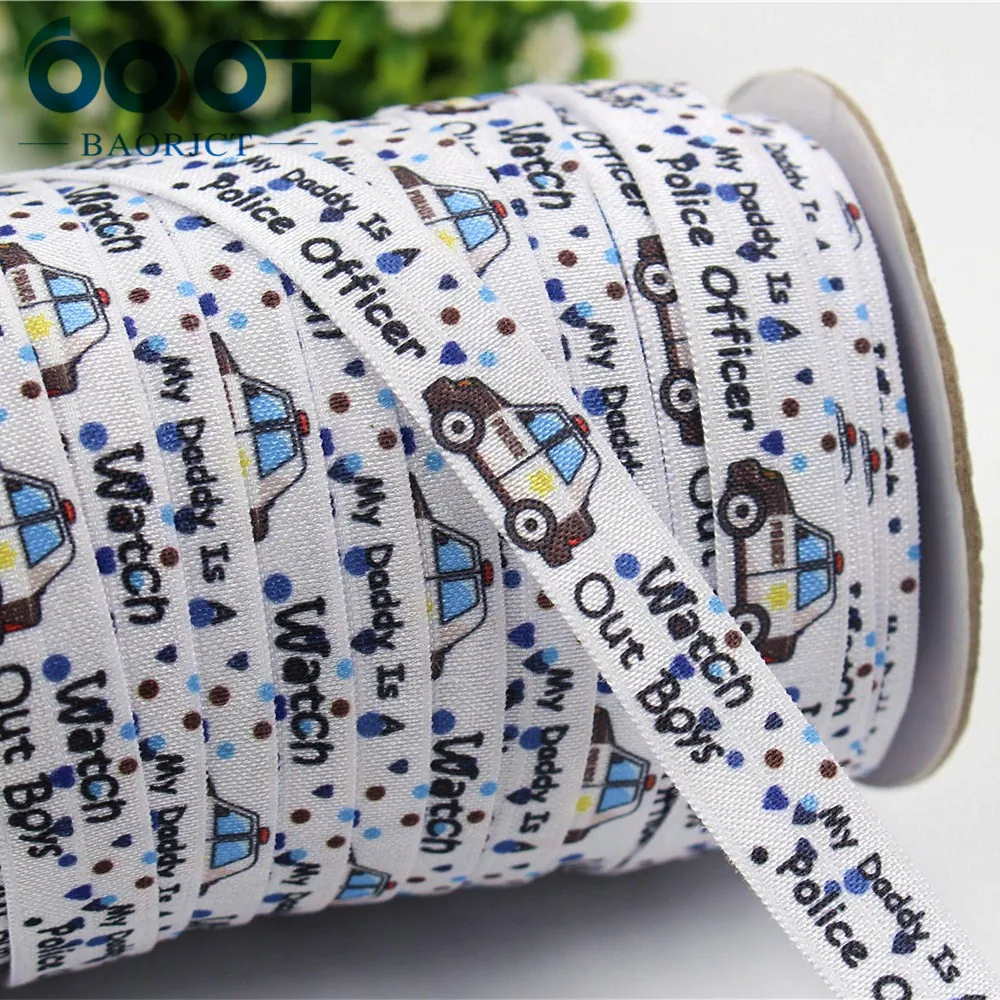 OOOT BAORJCT 1752625 16 мм мультяшная эластичная лента для фото 10yds DIY аксессуары головного