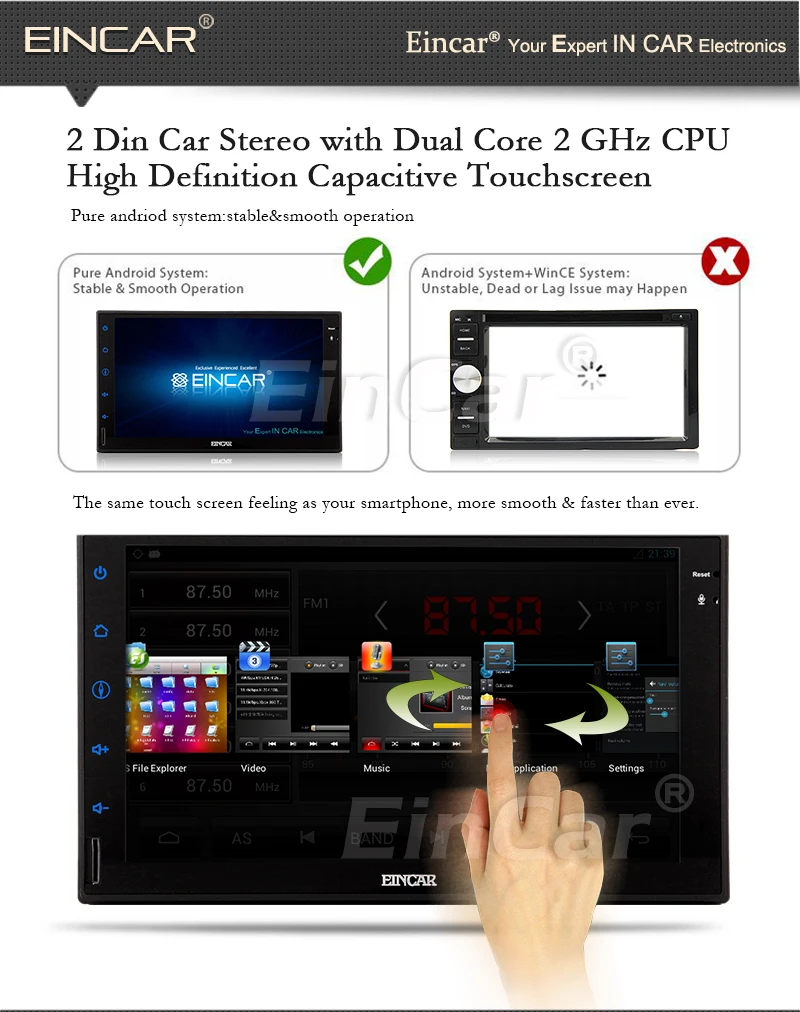 Top Android 5.1 Map No-DVD Tablet GPS WiFi EQ 4-Core 7" Auto Car Stereo APP CD Autoradio Video Radio SD 1080P 2
