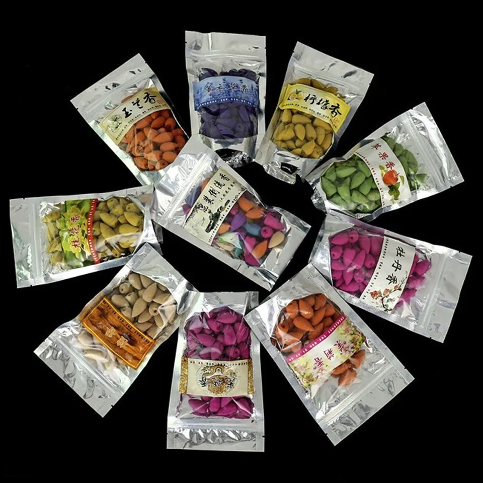 

50pcs 19 Styles Bullet Head Backflow Incense Cones Regulating Emotion Use In The Home Office Teahouse Tower Incense