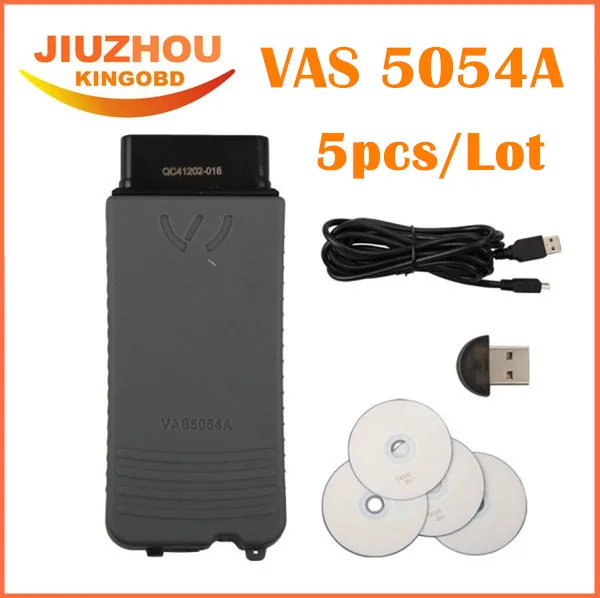 

5pcs DHL Free VAS5054 Oki Chip VAS 5054A Support UDS Protocol VAS5054A Bluetooth OKI Chip vag Diagnostic Tool for vag obd2 scan