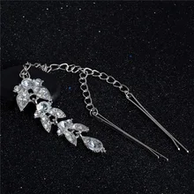 MISANANRYNE, женские Стразы в форме листа, подвеска на лоб, индийские заколки для волос, заколки для волос с цветком, этнические ювелирные аксессуары